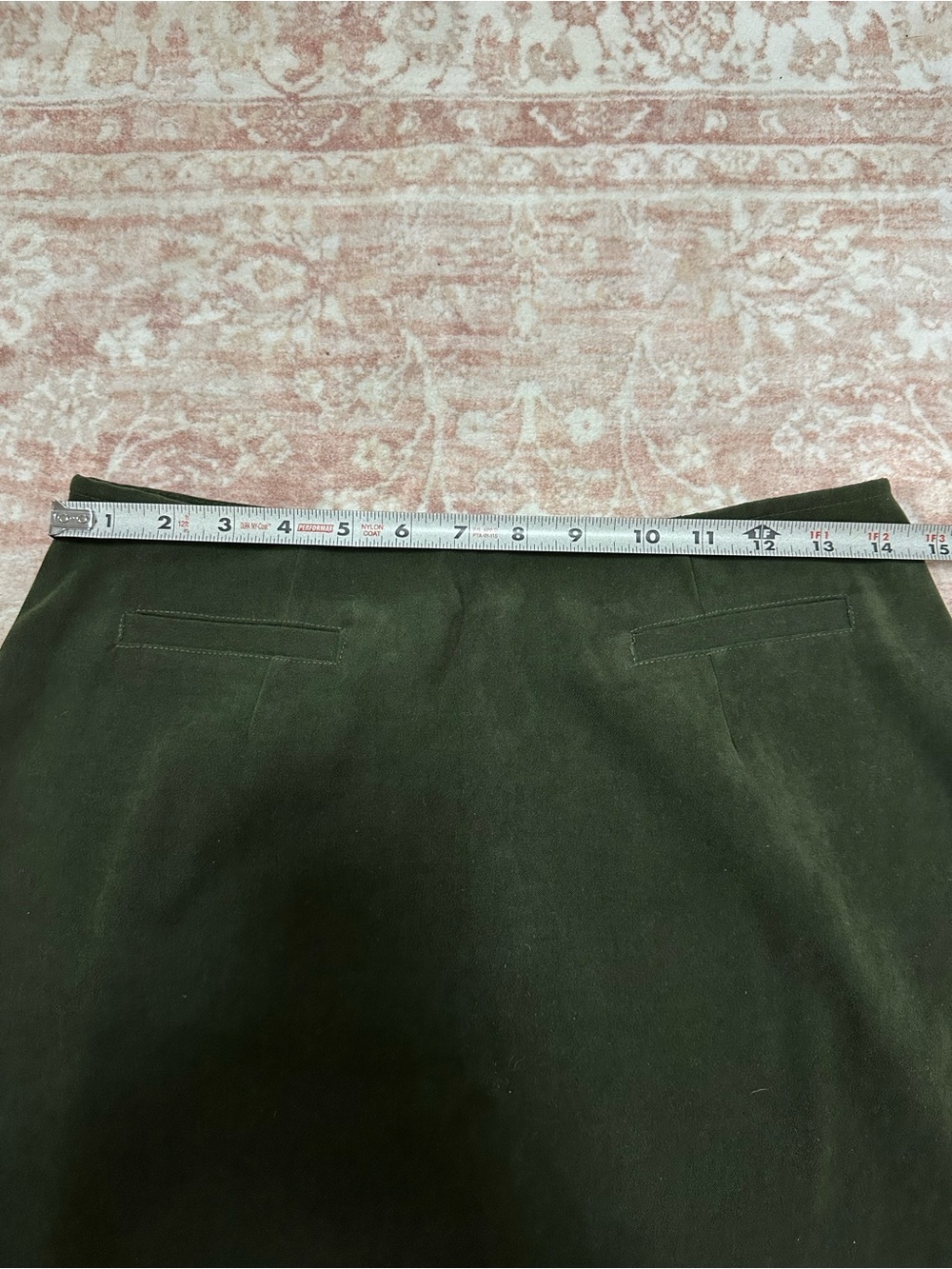 Vintage 🥝 Express Deep Green A-Line Skirt - Picture 5 of 8